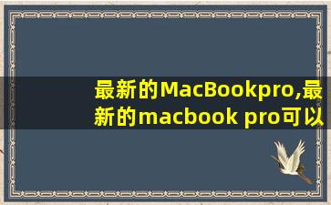 最新的MacBookpro,最新的macbook pro可以装windows吗